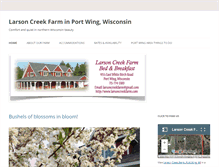 Tablet Screenshot of larsoncreekfarm.com
